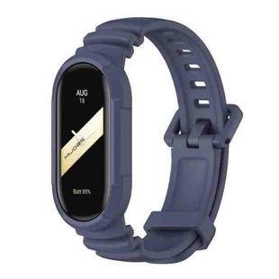 For Xiaomi Mi Band 8 MIJOBS GS Unibody Solid Color Sports Watch Band(Midnight Blue)