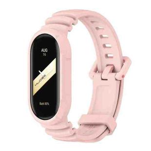 For Xiaomi Mi Band 8 MIJOBS GS Unibody Solid Color Sports Watch Band(Pink)