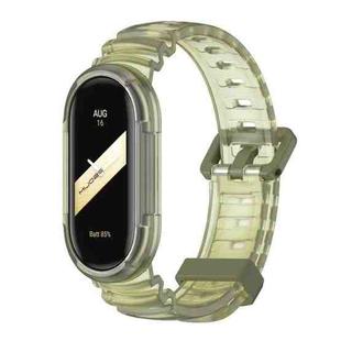 For Xiaomi Mi Band 8 MIJOBS GS Unibody Clear Color Sports Watch Band(Army Green)