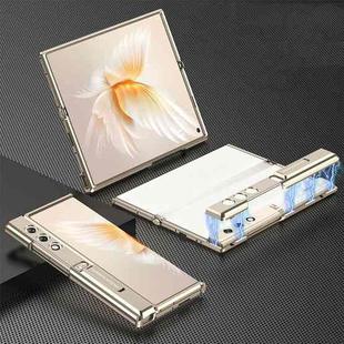 For Honor V Purse GKK Integrated Magnetic Folding Metal Full Coverage Phone Case(Gold)