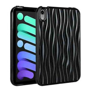 For iPad mini 6 Jelly Color Water Ripple TPU Tablet Case(Black)