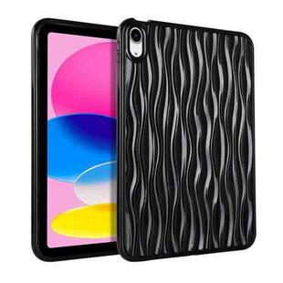 For iPad 10th Gen 10.9 2022 Jelly Color Water Ripple TPU Tablet Case(Black)