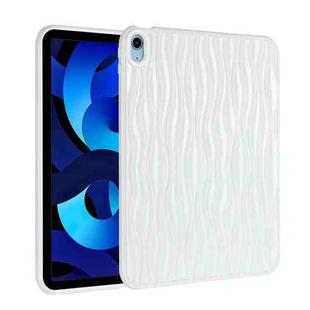 For iPad Air 10.9 2022 / 2020 Jelly Color Water Ripple TPU Tablet Case(White)