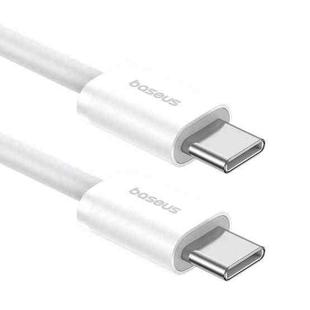 Baseus Superior Series 2 Fast Charging Data Cable Type-C to Type-C 30W, Length:2m(White)