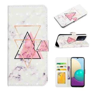 For OPPO A54 5G / A74 / A93 Oil Embossed 3D Drawing Leather Phone Case(Triangular Marble)