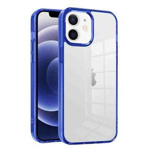 For iPhone 12 Ice Color Clear Acrylic Hybrid TPU Phone Case(Transparent Blue)