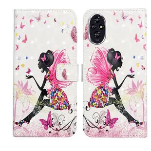 For Honor 200 Oil Embossed 3D Drawing Leather Phone Case(Flower Fairy)