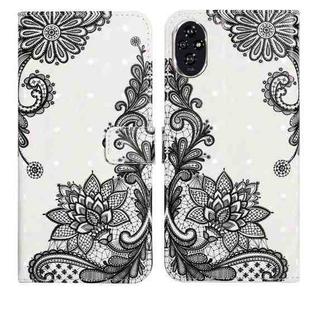 For Honor 200 Pro Oil Embossed 3D Drawing Leather Phone Case(Lace Flower)