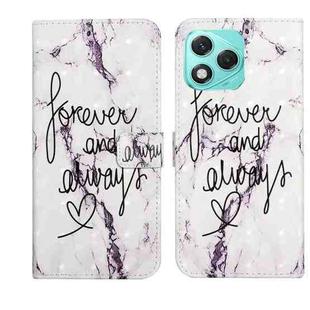 For Honor 400 Lite Global Oil Embossed 3D Drawing Leather Phone Case(Words Marble)