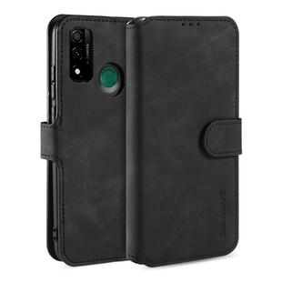 For Huawei P Smart 2020 DG.MING Retro Oil Side Horizontal Flip Case(Black)