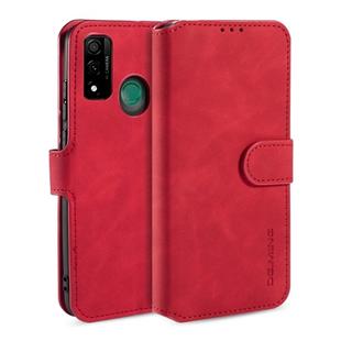 For Huawei P Smart 2020 DG.MING Retro Oil Side Horizontal Flip Case(Red)