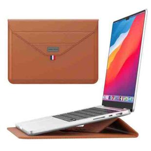 For 15.4/15.6/16.1 inch Envelope Holder Laptop Sleeve Bag(Brown)