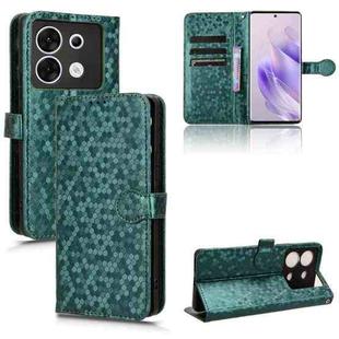 For Infinix Zero 30 5G Honeycomb Dot Texture Leather Phone Case(Green)