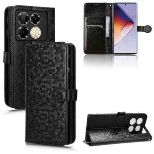 For Infinix Note 40 Pro 5G X6851 Honeycomb Dot Texture Leather Phone Case(Black)