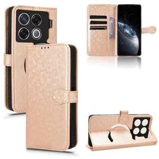 For Infinix GT 20 Pro Honeycomb Dot Texture Leather Phone Case(Gold)