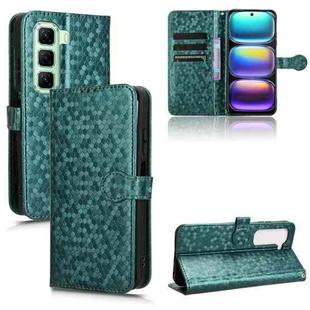 For Infinix Hot 50 4G Honeycomb Dot Texture Leather Phone Case(Green)