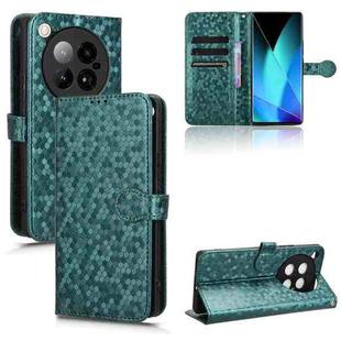 For Infinix Zero 40 4G X6860 Honeycomb Dot Texture Leather Phone Case(Green)