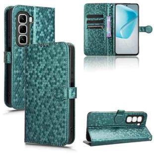 For Infinix Hot 50 Pro+ 4G Honeycomb Dot Texture Leather Phone Case(Green)