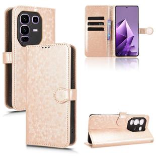 For Infinix Note 50 Pro+ Honeycomb Dot Texture Leather Phone Case(Gold)