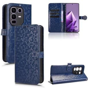For Infinix Note 50 Pro+ Honeycomb Dot Texture Leather Phone Case(Blue)
