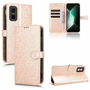 For Infinix GT 30 Pro Honeycomb Dot Texture Leather Phone Case(Gold)