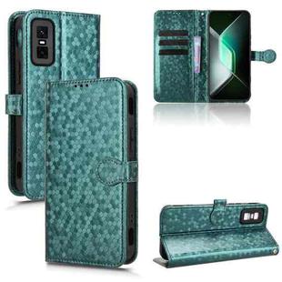 For Infinix GT 30 Pro Honeycomb Dot Texture Leather Phone Case(Green)