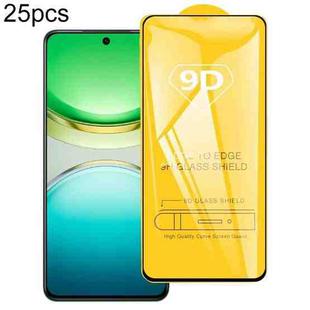 For vivo Y300i 25pcs 9D Full Glue Screen Tempered Glass Film