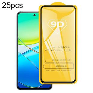 For vivo Y39 5G 25pcs 9D Full Glue Screen Tempered Glass Film