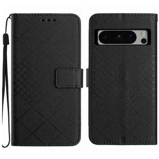 For Google Pixel 8 Pro Rhombic Grid Texture Leather Phone Case(Black)
