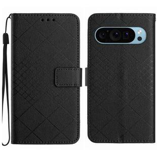 For Google Pixel 9 Rhombic Grid Texture Leather Phone Case(Black)