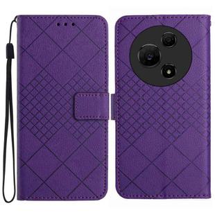 For TCL 60 NxtPaper 4G Rhombic Grid Texture Leather Phone Case(Purple)