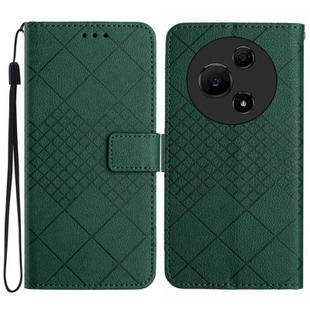 For TCL 60 NxtPaper 4G Rhombic Grid Texture Leather Phone Case(Green)