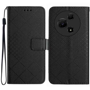 For TCL 60 NxtPaper 4G Rhombic Grid Texture Leather Phone Case(Black)