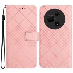 For TCL 60 NxtPaper 4G Rhombic Grid Texture Leather Phone Case(Pink)