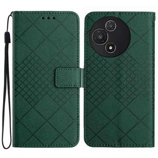 For TCL 60 5G Rhombic Grid Texture Leather Phone Case(Green)