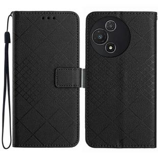 For TCL 60 5G Rhombic Grid Texture Leather Phone Case(Black)