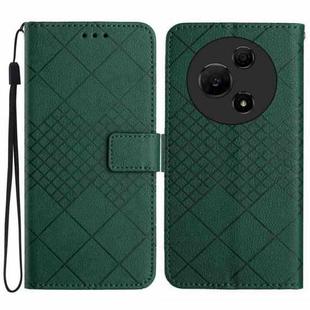 For TCL 60 SE / 605 Rhombic Grid Texture Leather Phone Case(Green)