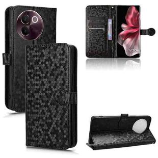 For vivo V30e 5G Honeycomb Dot Texture Leather Phone Case(Black)