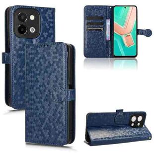 For vivo Y28 4G Honeycomb Dot Texture Leather Phone Case(Blue)