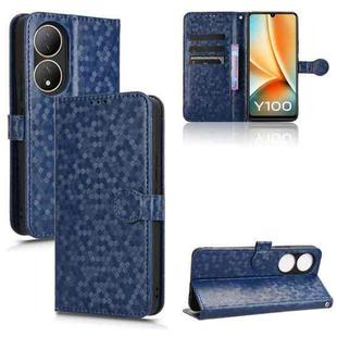 For vivo Y100 5G Honeycomb Dot Texture Leather Phone Case(Blue)