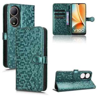 For vivo Y100 5G Honeycomb Dot Texture Leather Phone Case(Green)