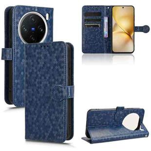For vivo X200 5G Honeycomb Dot Texture Leather Phone Case(Blue)