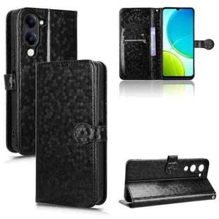 For vivo Y29s 5G / Y04 4G Honeycomb Dot Texture Leather Phone Case(Black)