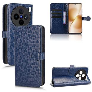 For vivo X200s 5G Honeycomb Dot Texture Leather Phone Case(Blue)