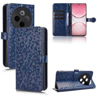 For vivo Y300 Pro 5G / iQOO Z10 5G India Honeycomb Dot Texture Leather Phone Case(Blue)