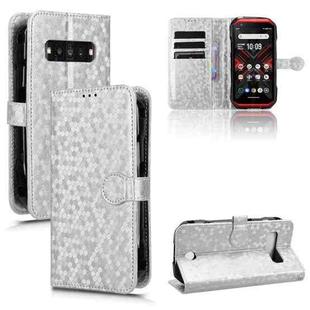 For Kyocera Torque G06 KYG03 Honeycomb Dot Texture Leather Phone Case(Silver)