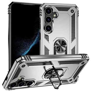 For Samsung Galaxy S24 5G Shockproof TPU + PC Phone Case(Silver)