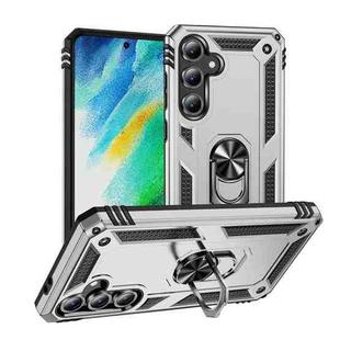 For Samsung Galaxy S24 FE 5G Shockproof TPU + PC Phone Case(Silver)