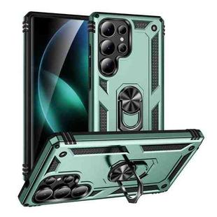 For Samsung Galaxy S25 Ultra 5G Shockproof TPU + PC Phone Case(Dark Green)