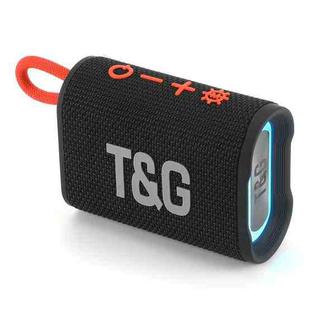 T&G TG396 Outdoor Portable Ambient RGB Light IPX7 Waterproof Bluetooth Speaker(Black)